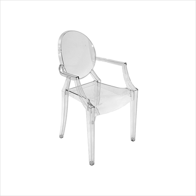 Stuhl Plexi ohne Armlehne klar_oblique 2